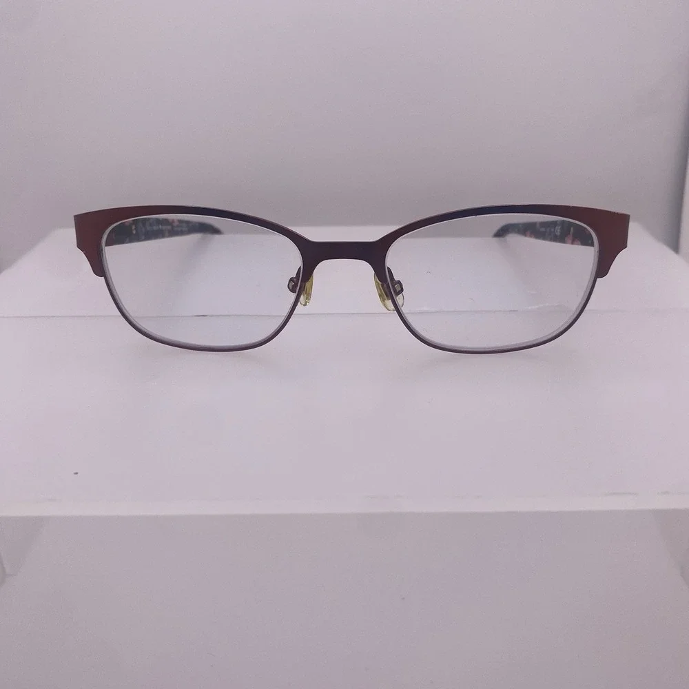 Kate Spade Eyeglasses Women FRAME ONLY Diandra 49-17-140 Burgundy Havana 752